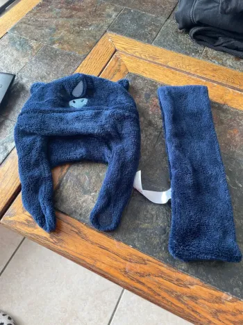 Ensemble bonnet écharpe 6/18 mois