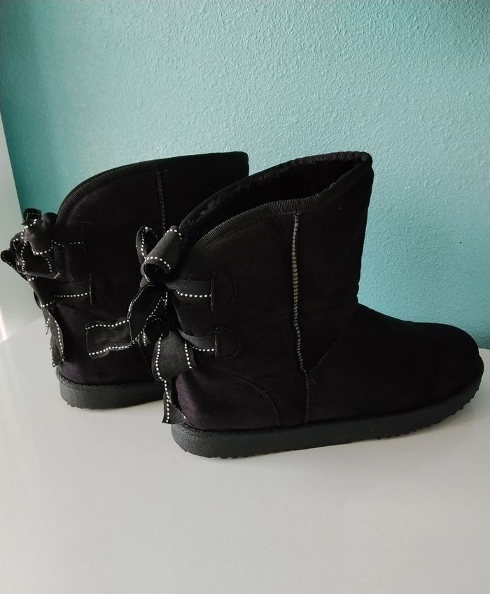 Bottines fourrées mollets large - photo numéro 3