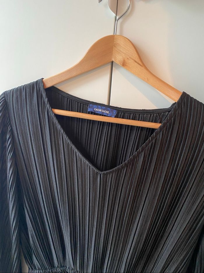 Blouse noire cache cache - photo numéro 2