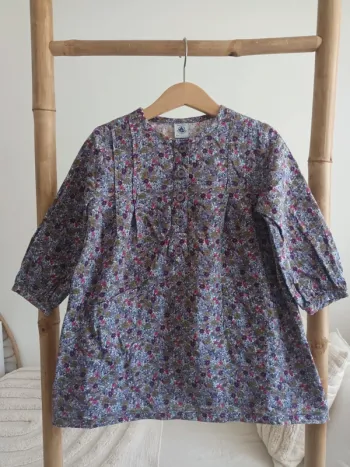 Robe fleurie Liberty Petit Bateau 3 ans 94 cm