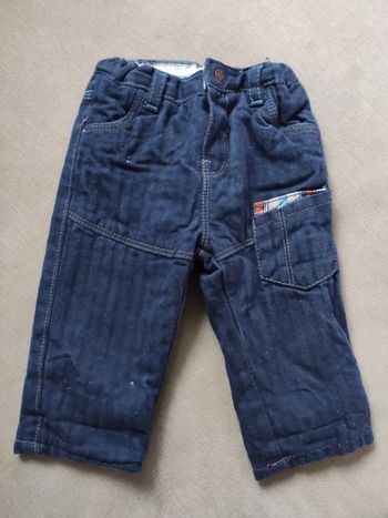 Jean doublé bleu obaibi 6 mois