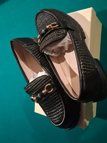mocassin en paille de chameau