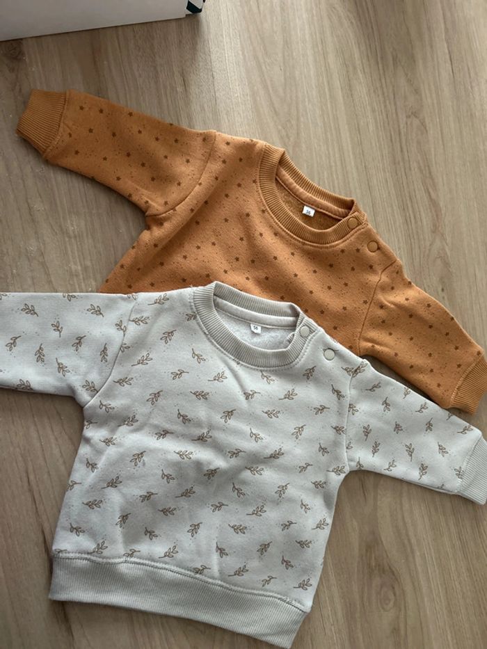 Lot 2 pull 56cm enfant