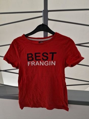 tee-shirt rouge Kiabi