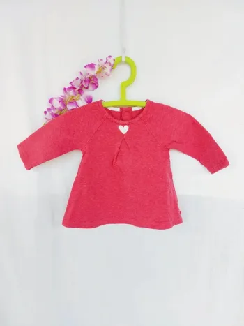 Très belle robe manches longues Obaïbi 3 mois