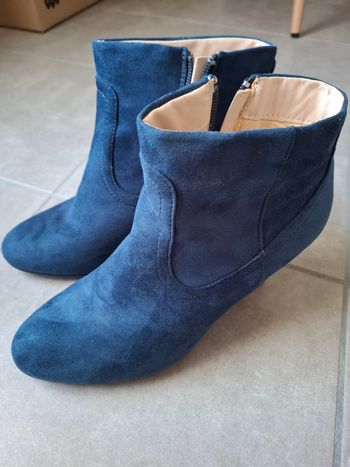 Bottines bleues marine neuves