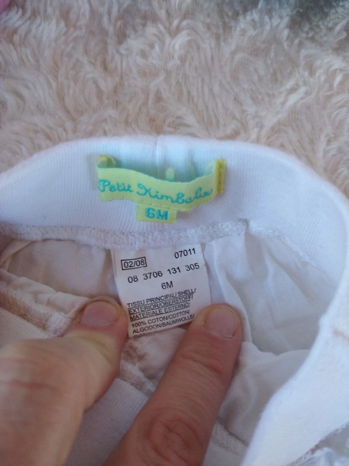 Pantacourt Fille 6 mois Fleurs Petit Kimbaloo 100% cotob - photo numéro 7