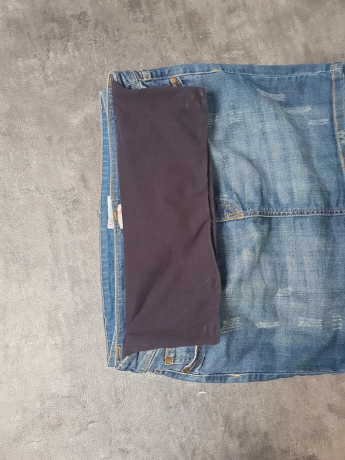 Lot 2 jupes de grossesse en jeans taille 40 très bon état - photo numéro 11