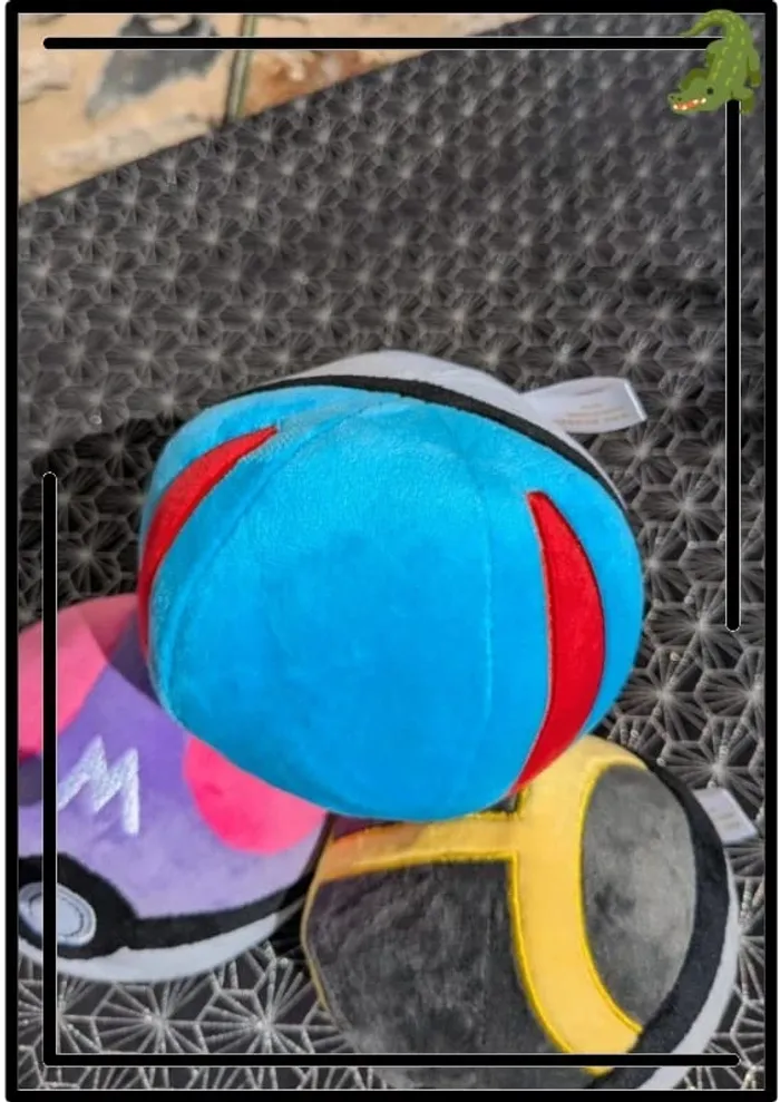 SuperBall en peluche bleu - photo numéro 3