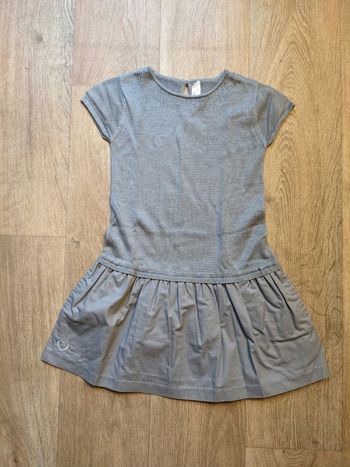 Robe 4 ans bi matière et strass