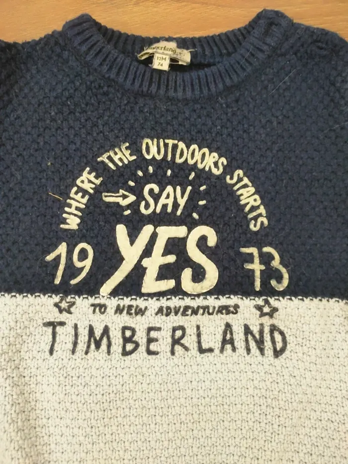 Pull timberland 12 mois garçon - photo numéro 2
