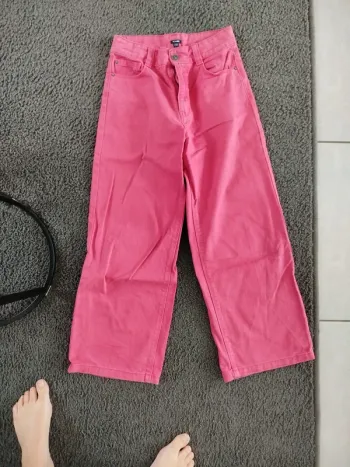 Pantalon large   fushia Kiabi 10 ans fille