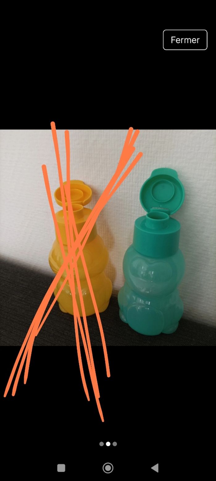 Éco bouteilles/gourde tupperware - photo numéro 3
