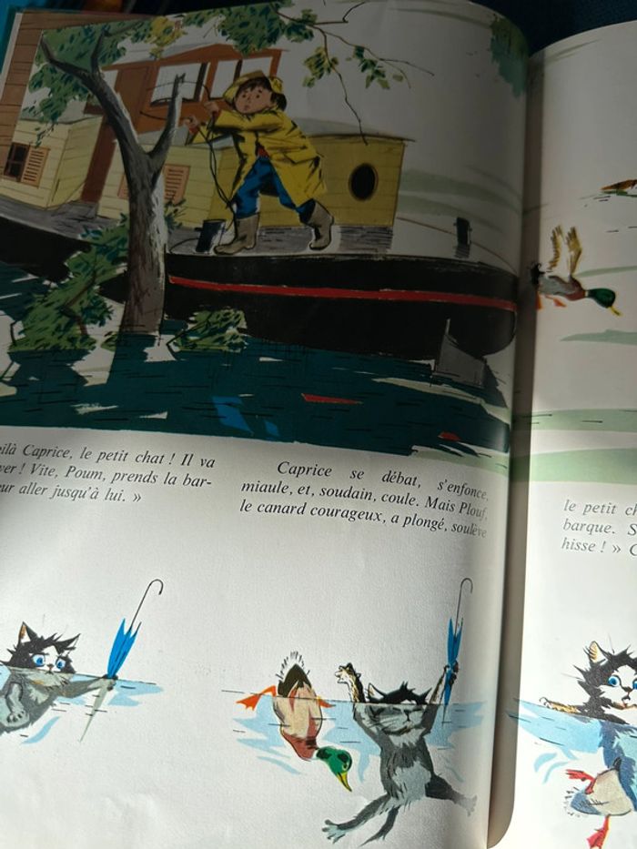 Livre ancien Fanfan et sa péniche Protégeons les animaux Grands albums Hachette Pierre Probst - photo numéro 5