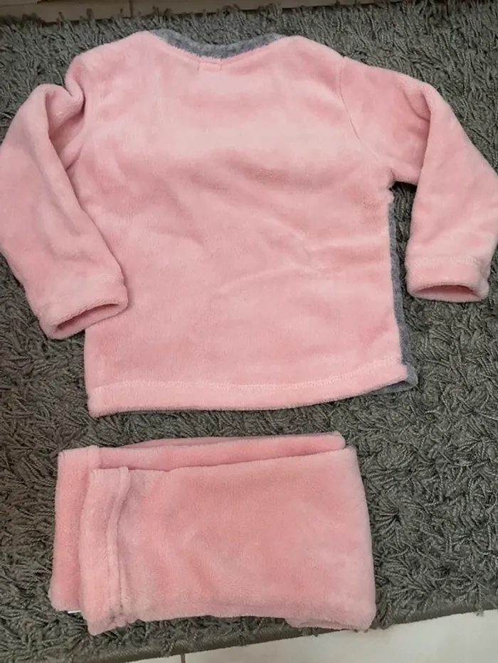 Pyjama pilou panda fille rose mots d’enfants 24m - photo numéro 3
