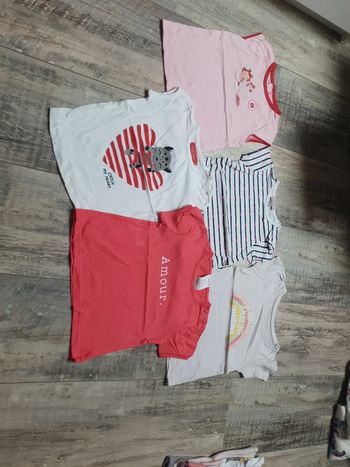 Lot de 5 tee shirt 12 mois