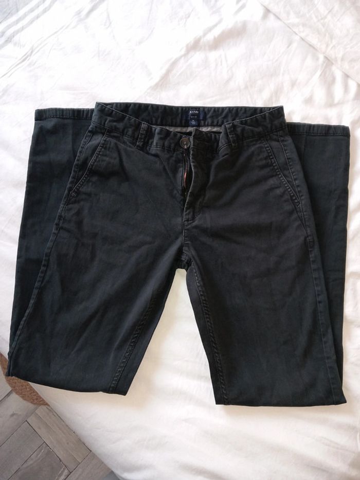 Pantalon noir slim fit kiabi - photo numéro 3