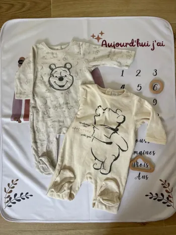 Lot de pyjamas bébé fille Disney Baby – Taille 6 mois