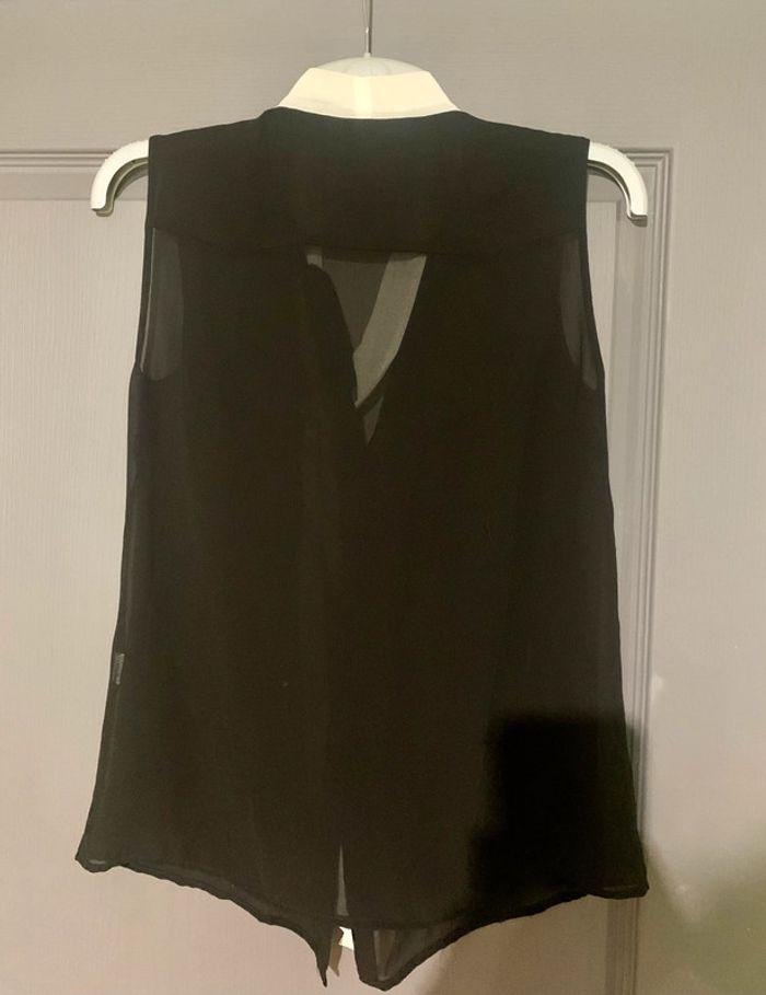 Chemise transparente noir Zara - Taille S - photo numéro 3