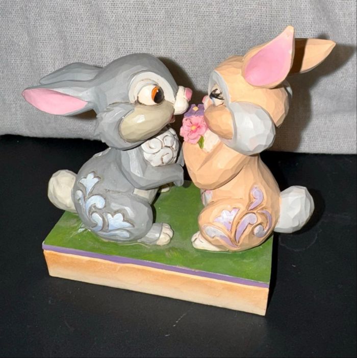 Figurine panpan bunny bouquet disney tradition jim shore