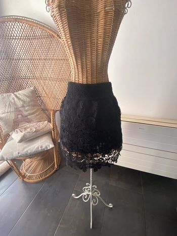 Jupe Vera & Lucy noire dentelle taille 34/36