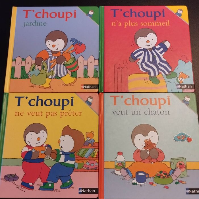 Lot de 4 Livres enfant Nathan T'choupi