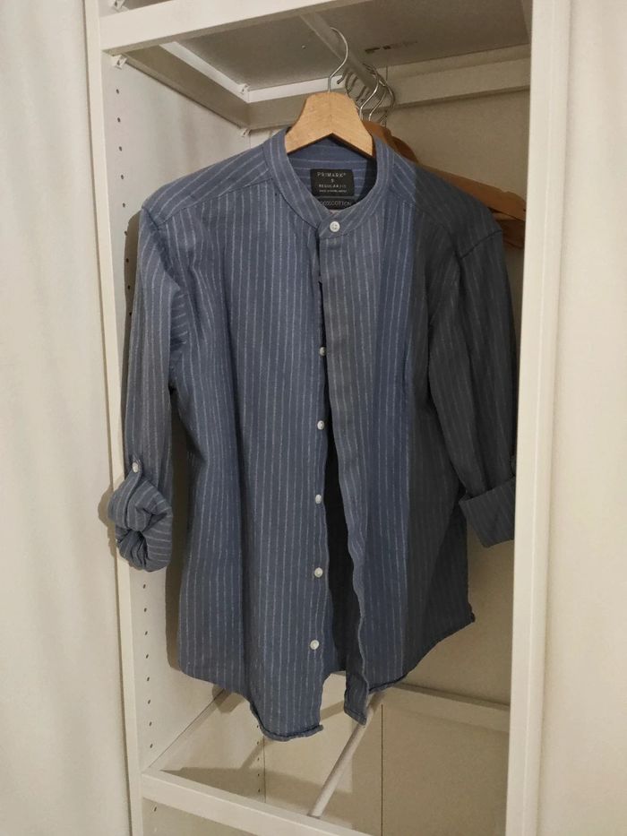 Chemise bleu rayure Primark taille s regular fit