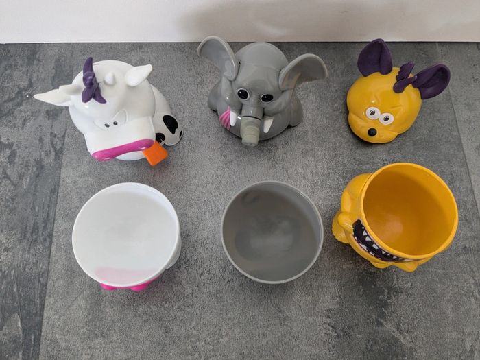 Lot de 3 pots personnages Memphis Coffee - photo numéro 2