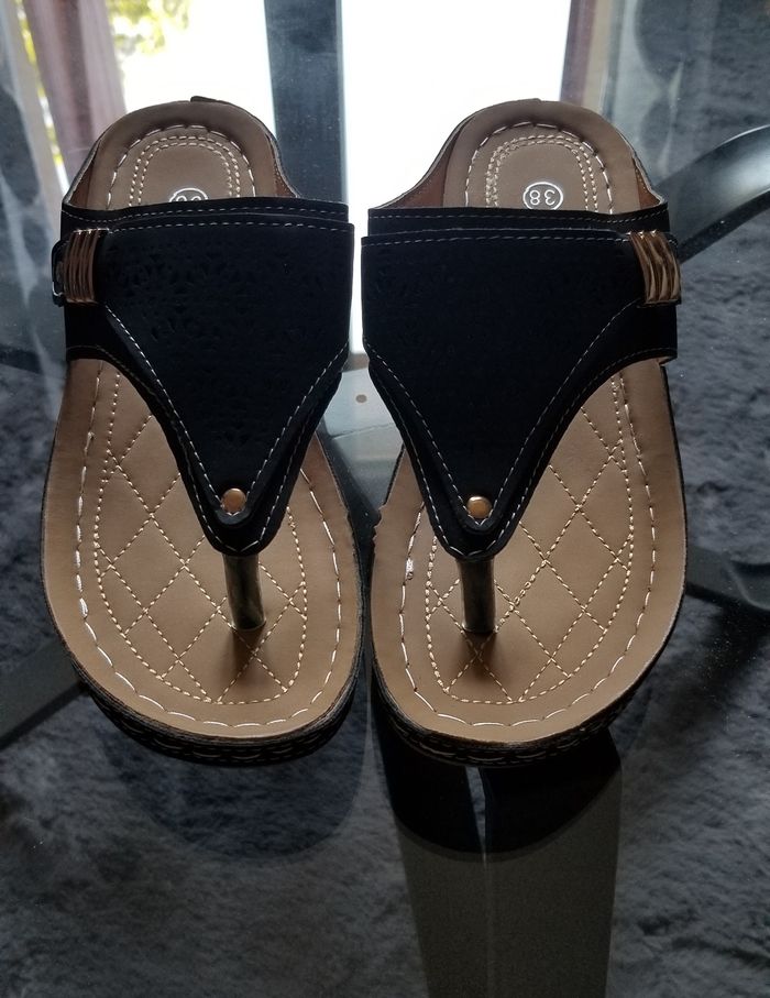 Sandales Compensées Etat Neuf