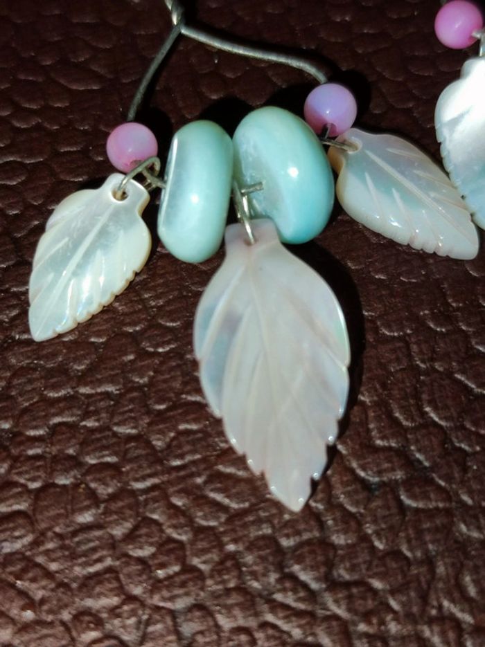 Boucles d'oreilles nacre - photo numéro 2