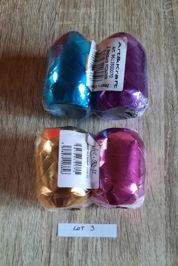 Lot de 2 paquets de 2 bolducs- lot 3