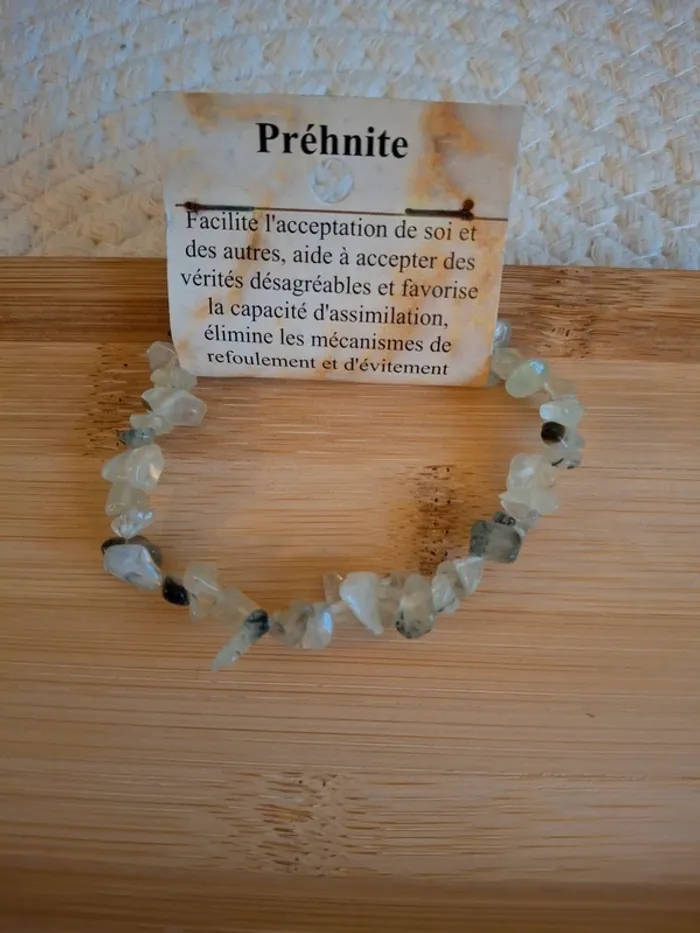 Bracelet baroque en Préhnite – Douceur & Sagesse - photo numéro 2