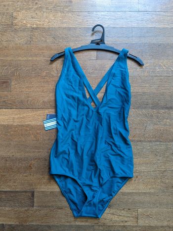 Maillot bleu 1 pièce XS