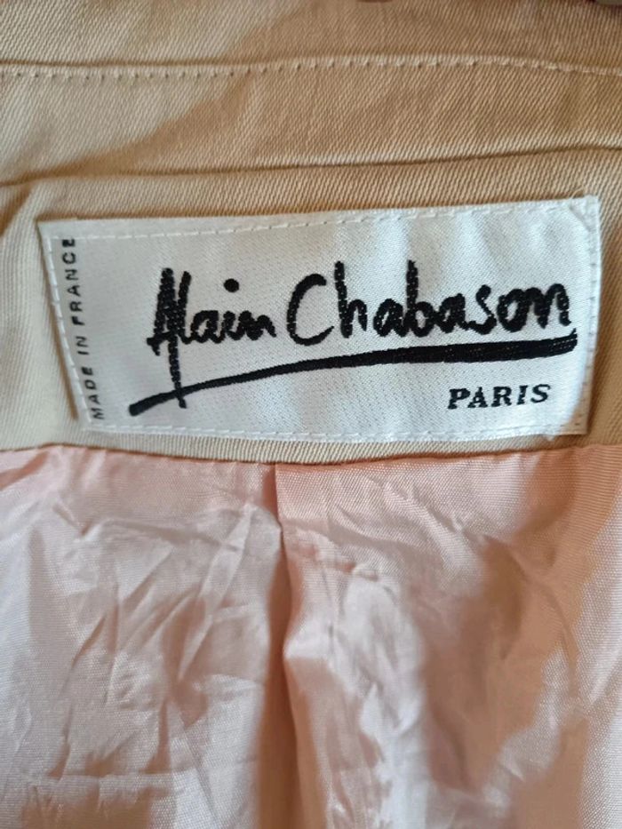 Veste blazer crème/beige laine Alain Chabason Paris - photo numéro 8