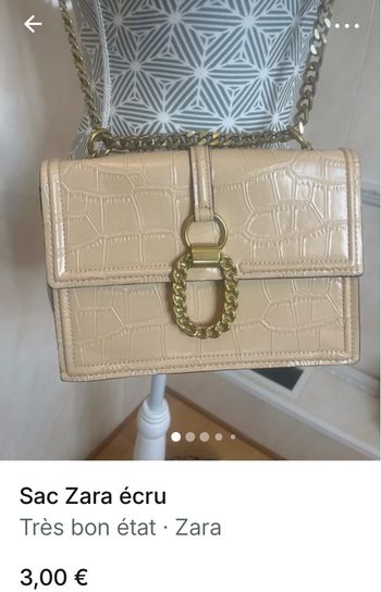 Sac Zara écru