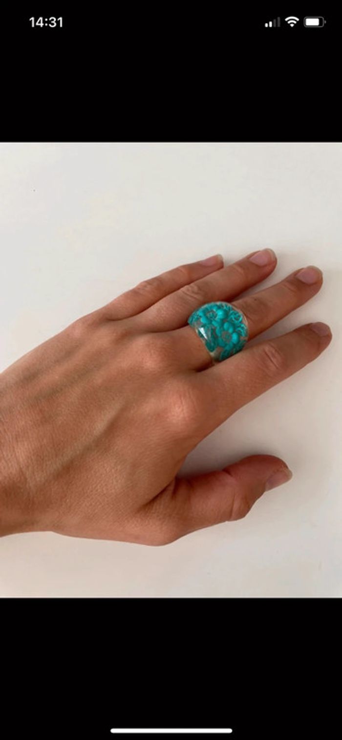 Bague bleu femme - photo numéro 12