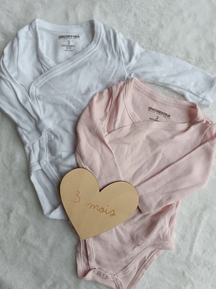 Lot de bodies bébé fille