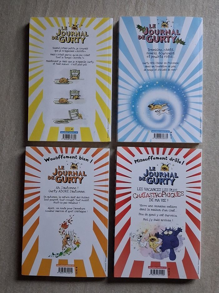 Lot 7 romans enfant dont 4 Journal de Gurty - photo numéro 2