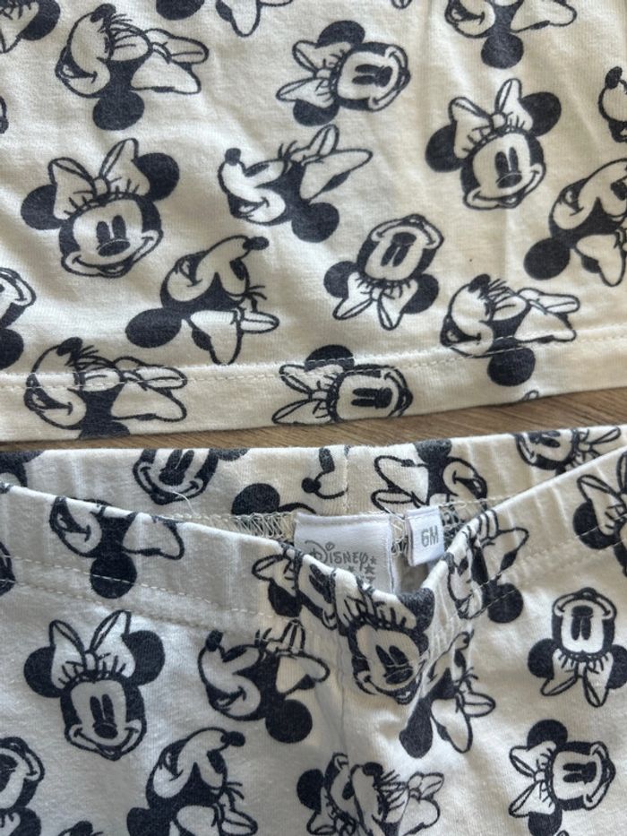 Ensemble legging + tee shirt Minnie Disney 6 mois - photo numéro 3