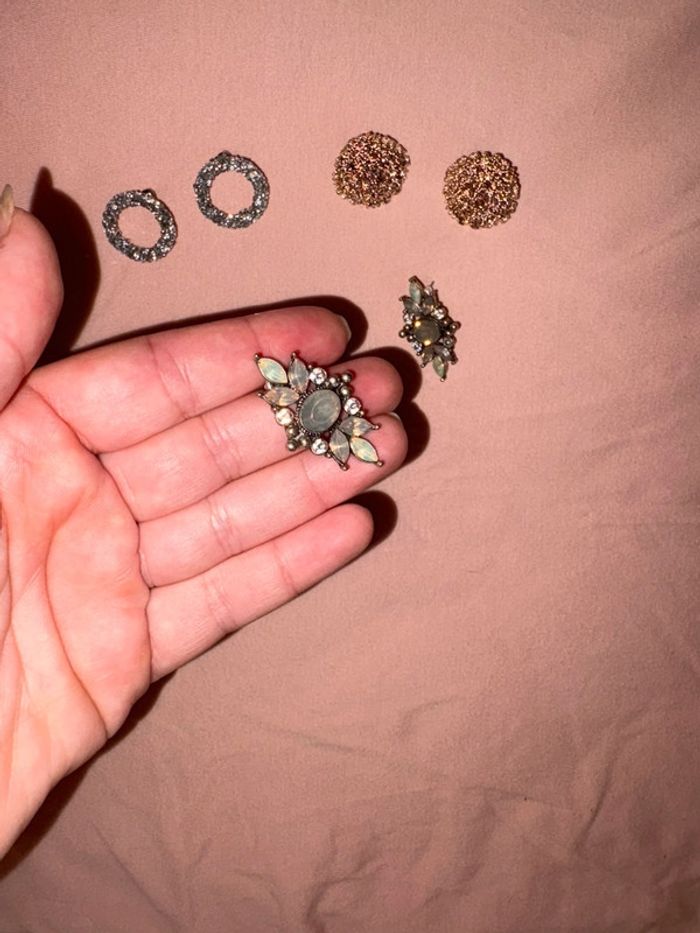 Lot de 6 paires de boucles d’oreilles bijou Brigitte - photo numéro 5
