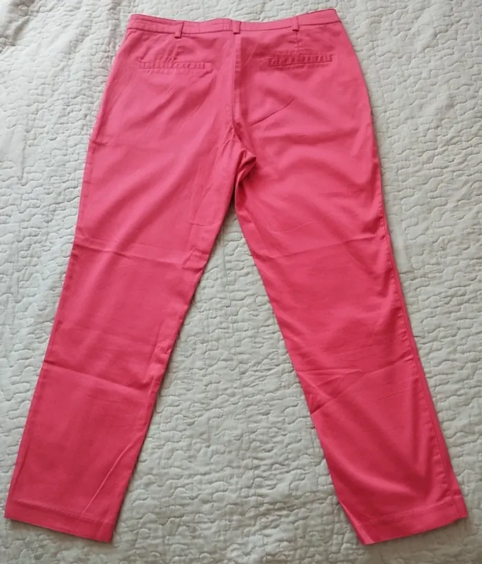 Pantalon droit classique Kiabi rose été taille 38 femme - photo numéro 4