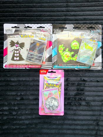 Pokémon Tripack Flamme Blanche, Foudre Noire & Duopack Tokopiyon EB11 – Neuf & État Parfait