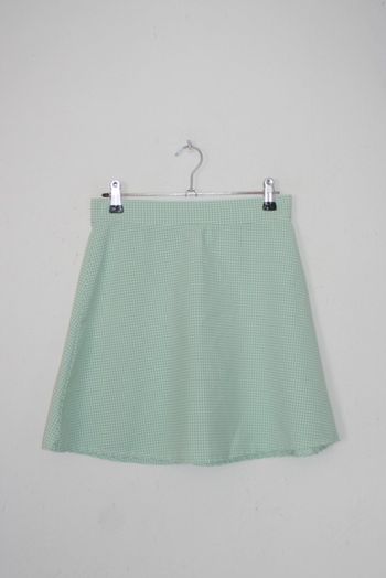 Jupe d'été vichy vert/blanc taille 36