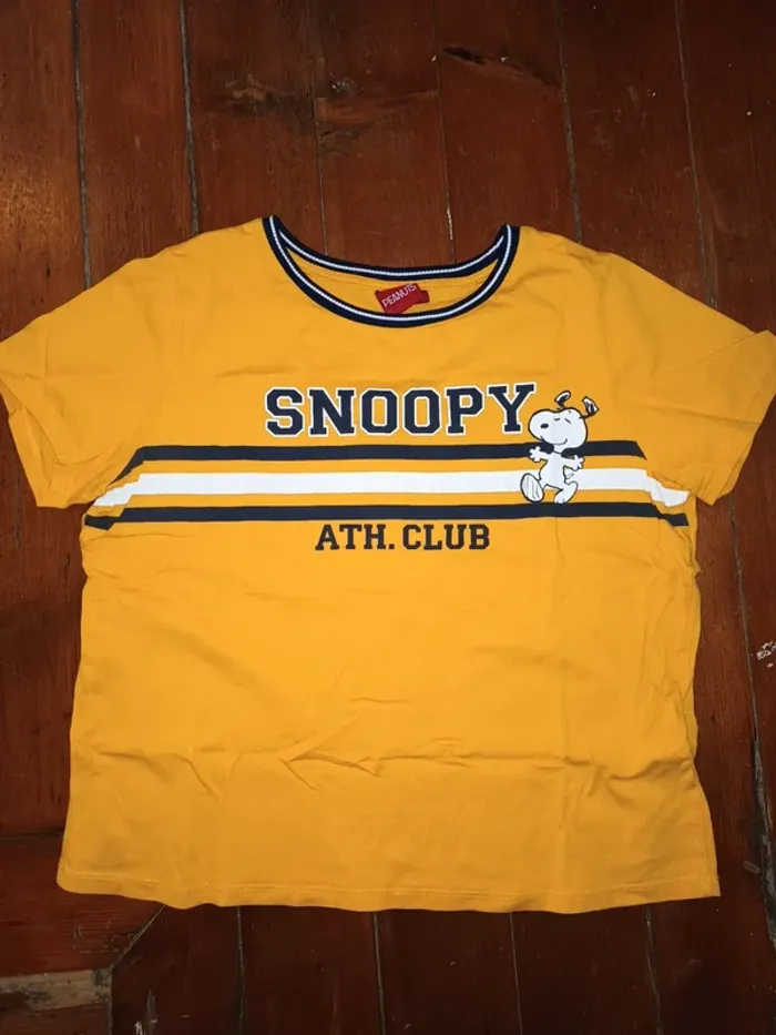 T-shirt jaune Snoopy