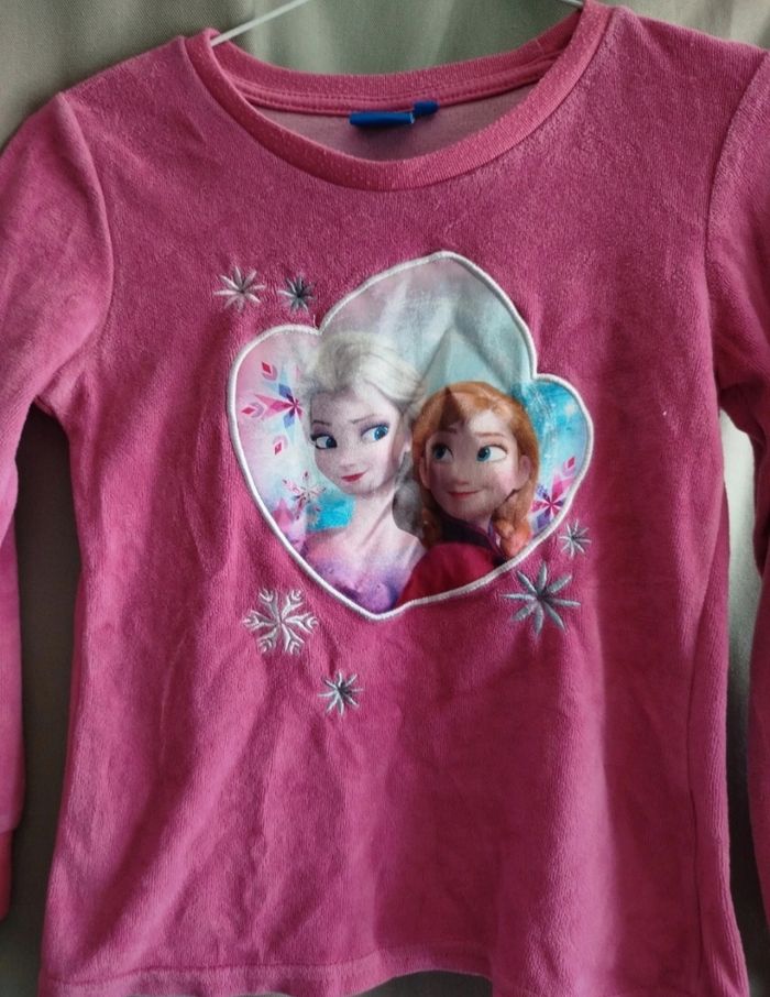 Haut pyjama reine des neiges fille - photo numéro 2