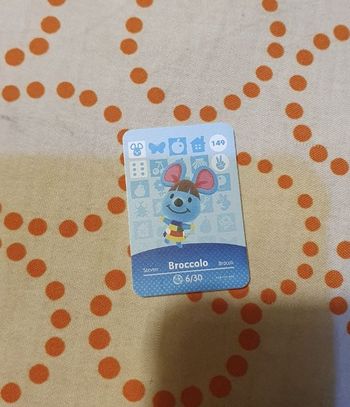Mini Carte Amiibo NFC Animal Crossing Nintendo Broccolo Steven