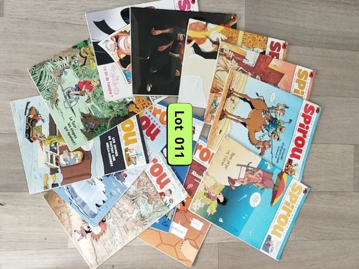 Lot de 12 magazines SPIROU année 2011 L011  7580497781
