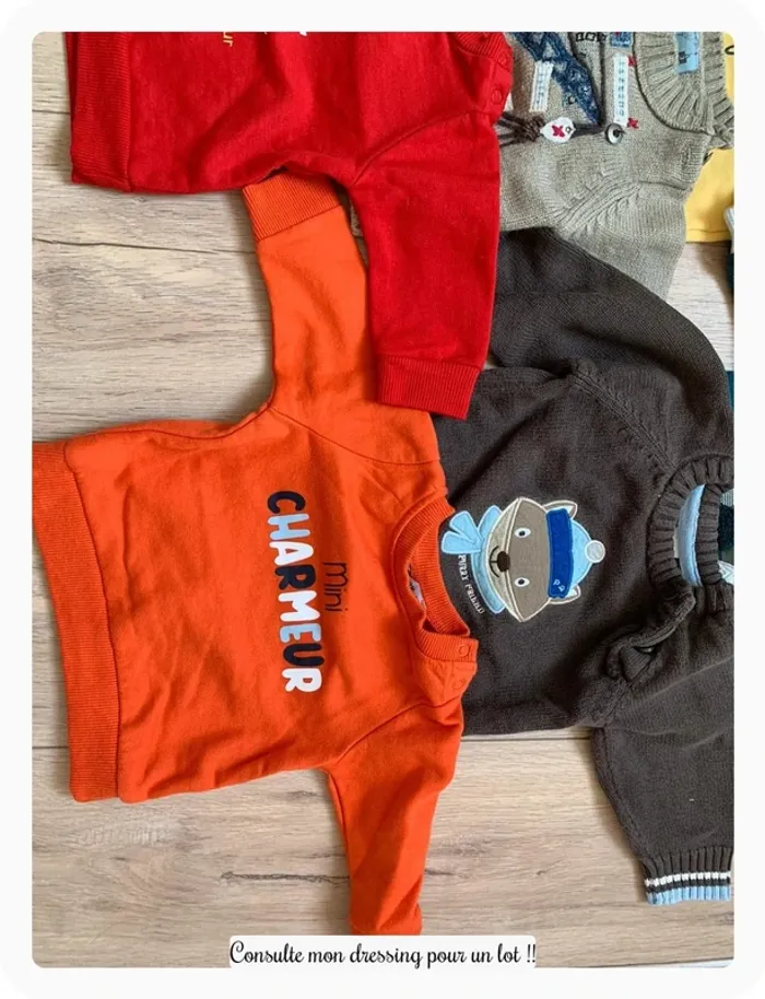 Lot de 7 pulls 3 mois - photo numéro 8
