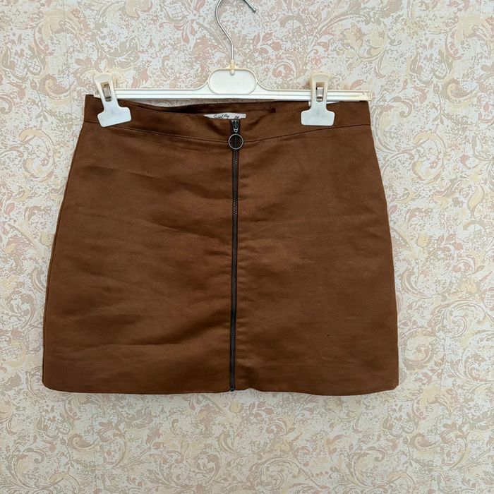 Jupe suédine School Rag • marron • 36/38 🌿