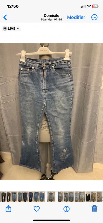 Jeans ancien taille 34/36